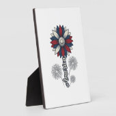 Patriottisch Amerika Bloem Vuurwerk Vector Design_ Fotoplaat (Zijkant)