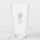 Patriottisch Amerika Bloem Vuurwerk Vector Design_ Glas (Achterkant)