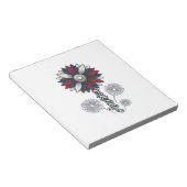 Patriottisch Amerika Bloem Vuurwerk Vector Design_ Notitieblok (Schuin)