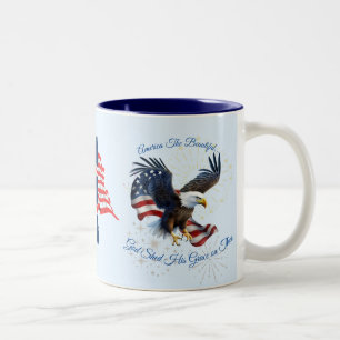 Patriottisch Amerika de prachtige Mok Eagle Flag