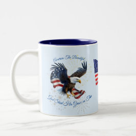 Patriottisch Amerika de prachtige Mok Eagle Flag