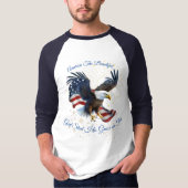 Patriottisch Amerika: De prachtige Shirt Eagle Fla (Voorkant)