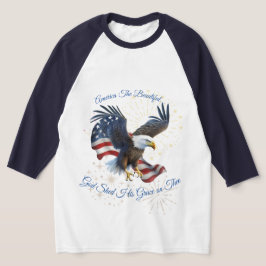 Patriottisch Amerika: De prachtige Shirt Eagle Fla