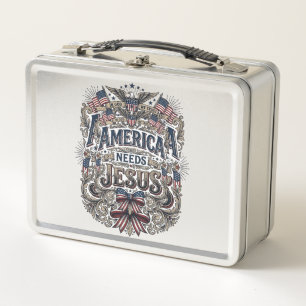 Patriottisch Amerika heeft Jezus nodig Vintage T-s