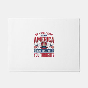 Patriottisch Amerika Hoe Vrij Ben Je Vanavond Shir Deurmat