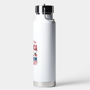 Patriottisch Amerika Hoe Vrij Ben Je Vanavond Shir Waterfles