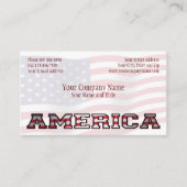 Patriottisch Amerika Overheid Non-Profit Business Visitekaartje (Voorkant)