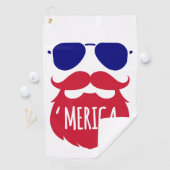 Patriottisch 'Amerika rood wit blauw Golfhanddoek (Insitu)