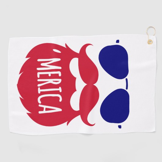 Patriottisch 'Amerika rood wit blauw Golfhanddoek (Horizontaal)