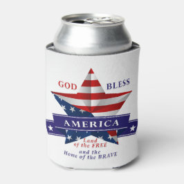 Patriottisch Amerika Star-ontwerp (v3) Blikjeskoeler