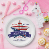 Patriottisch Amerika Star-ontwerp (v3) Papieren Bordje (Feest)