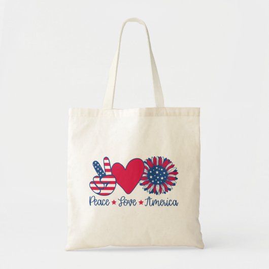 Patriottisch Amerika USA Tote Bag (Voorkant)