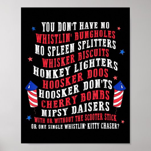 Patriottisch Amerika verjaardag onafhankelijkheids Poster (Voorkant)