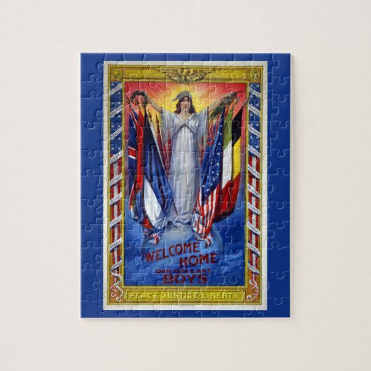 Patriottisch Amerika, vrijheid van vrede Legpuzzel (Verticaal)