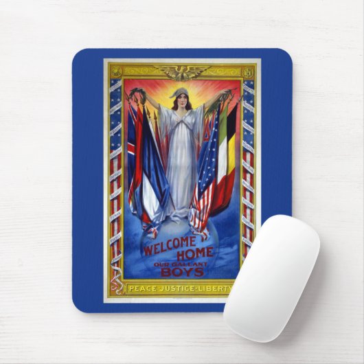  Patriottisch Amerika, vrijheid van vrede Muismat (Met muis)