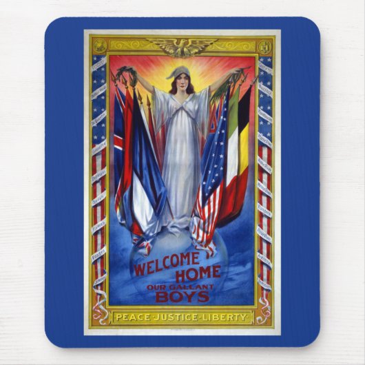  Patriottisch Amerika, vrijheid van vrede Muismat (Voorkant)