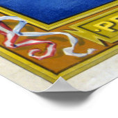  Patriottisch Amerika, vrijheid van vrede Poster (Hoek)