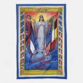  Patriottisch Amerika, vrijheid van vrede Theedoek (Verticaal)