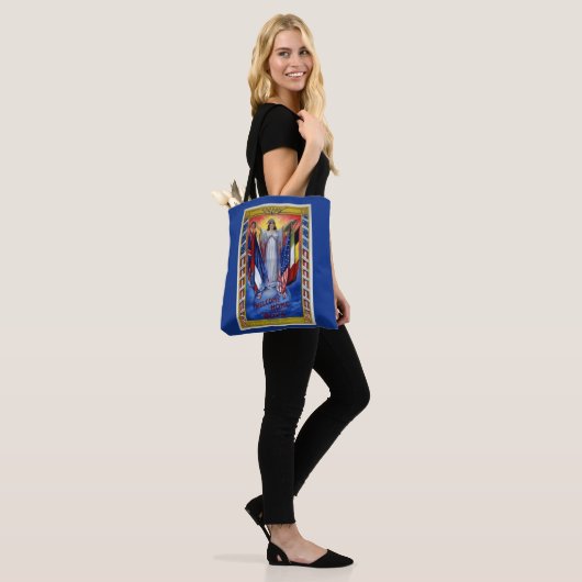  Patriottisch Amerika, vrijheid van vrede Tote Bag (Op model)