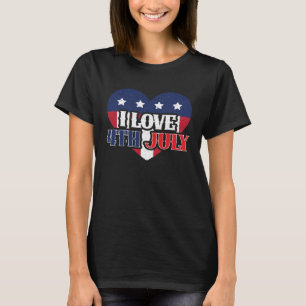 Patriottisch Amerika VS Vlag 4 juli Amerikaans T-shirt