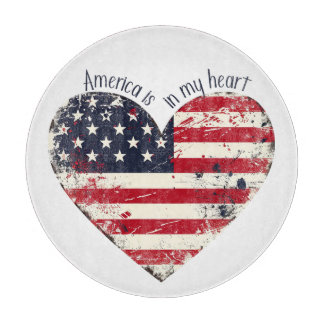 Patriottisch Amerika zit in mijn hart Snijplank
