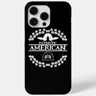 PATRIOTTISCH AMERIKAAN | GOD FAMILIE LANDVRIJHEID iPhone 15 PRO MAX HOESJE