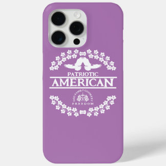 PATRIOTTISCH AMERIKAAN | GOD FAMILIE LANDVRIJHEID iPhone 15 PRO MAX HOESJE