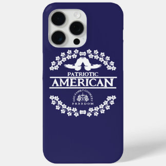 PATRIOTTISCH AMERIKAAN | GOD FAMILIE LANDVRIJHEID iPhone 15 PRO MAX HOESJE