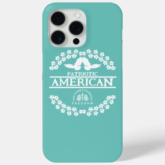 PATRIOTTISCH AMERIKAAN | GOD FAMILIE LANDVRIJHEID Case-Mate iPhone CASE (Achterkant)