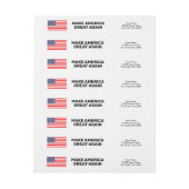 Patriottisch Amerikaans aangepast retouradres (Vel)