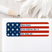 [Patriottisch Amerikaans] Amerikaanse vlag Etiket (Insitu)