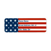 [Patriottisch Amerikaans] Amerikaanse vlag Etiket (Voorkant)