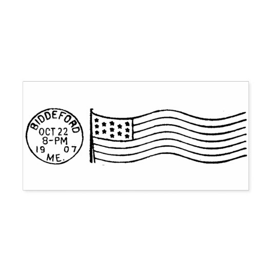 Patriottisch Amerikaans annuleringsmerk Rubberstempel (Afrduk)