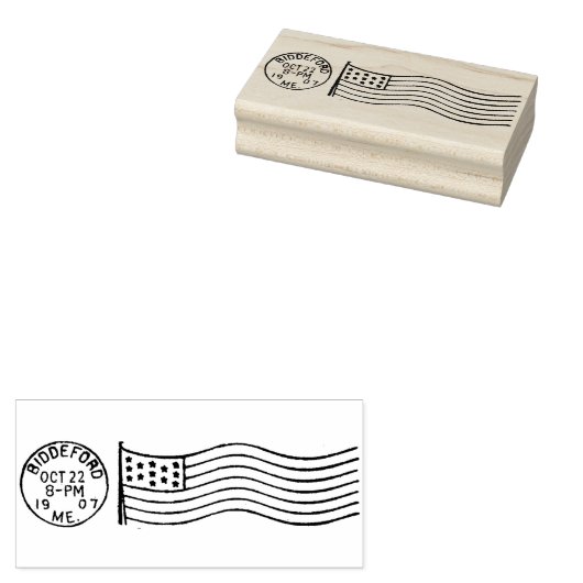 Patriottisch Amerikaans annuleringsmerk Rubberstempel (Gestempeld)