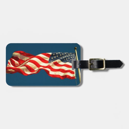 Patriottisch Amerikaans Bagagelabel (Voorkant horizontaal)