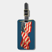 Patriottisch Amerikaans Bagagelabel (Voorkant verticaal)