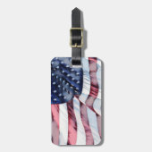 Patriottisch Amerikaans Bagagelabel (Voorkant verticaal)