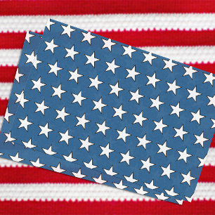 Patriottisch Amerikaans blauw-Amerikaanse vlaggest Tissuepapier