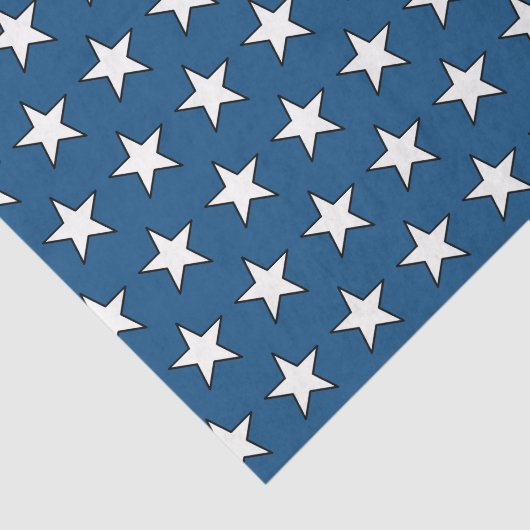 Patriottisch Amerikaans blauw-Amerikaanse vlaggest Tissuepapier (Detail)