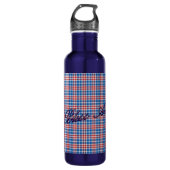 Patriottisch Amerikaans blauw  Waterfles (Voorkant)