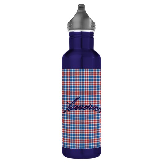 Patriottisch Amerikaans blauw  Waterfles (Rechts)