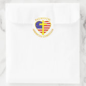 PATRIOTTISCH AMERIKAANS CHRISTELIJK RONDE STICKER (Tas)