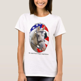 Patriottisch Amerikaans Cream Draft Horse T-shirt