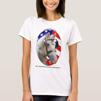 Patriottisch Amerikaans Cream Draft Horse T-shirt