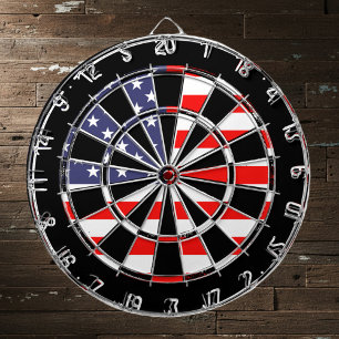 Patriottisch Amerikaans dartboard-ontwerp   Grungy Dartbord