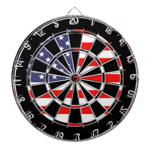 Patriottisch Amerikaans dartboard-ontwerp   Grungy Dartbord