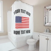 Patriottisch Amerikaans de douchegordijn van de (In situ)