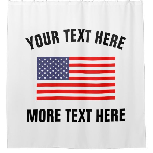 Patriottisch Amerikaans de douchegordijn van de (Voorkant)