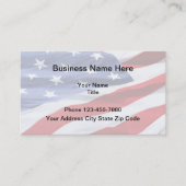 Patriottisch Amerikaans design Visitekaartje (Voorkant)