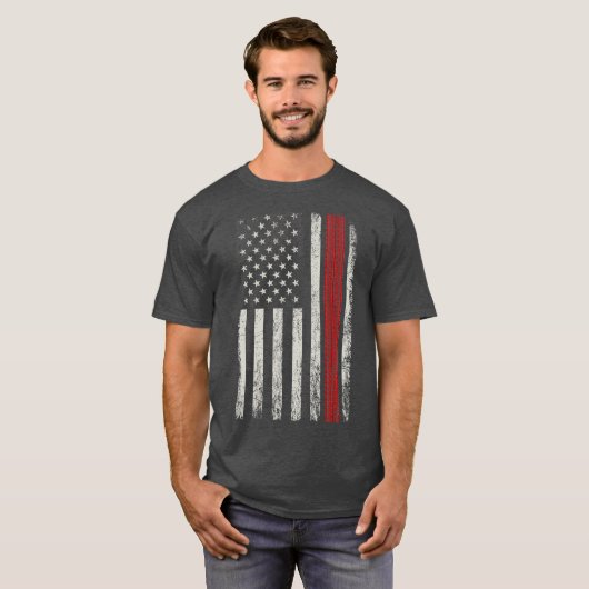 Patriottisch Amerikaans Flag Dirtbike Gift for Lov T-shirt (Voorkant volledig)